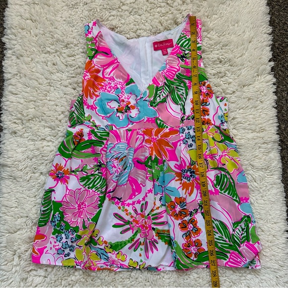 Iilly Pulitzer For Target Floral V-Neck Blouse Size XL - Picture 4 of 8